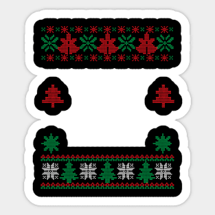 ugly sweater Sticker